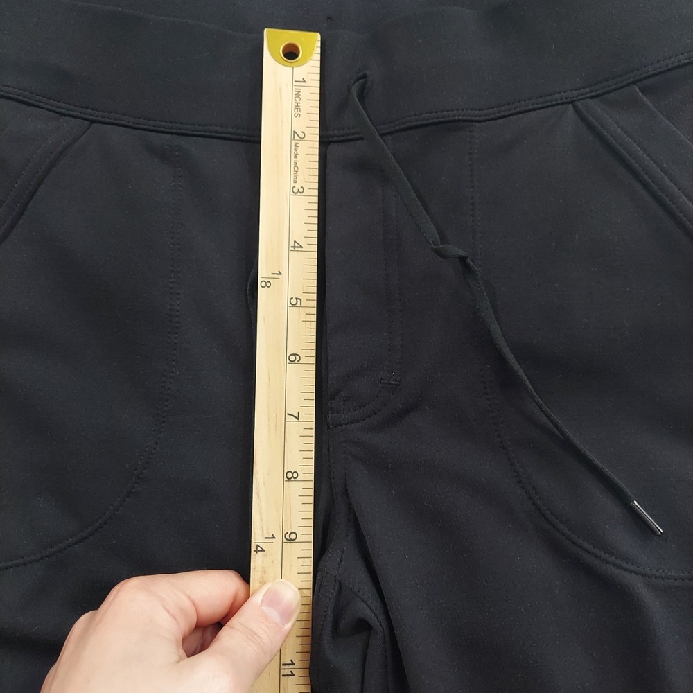 Athleta's Flux Ankle Sweatpants Black Drawstring Waist Women's Pants Pockets | S - Picture 4 of 12